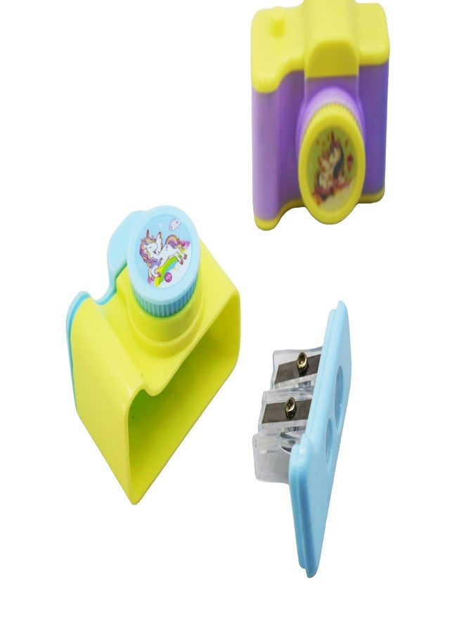 Asera Camera Shape Pencil Sharpener/Cartoon Sharpener for Boys and Girls Stationery for Kids Birthday Return Gifts (Camera 12 Pcs) - Image 5